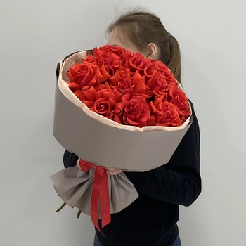 Моно букет из французских роз Нина (11шт)